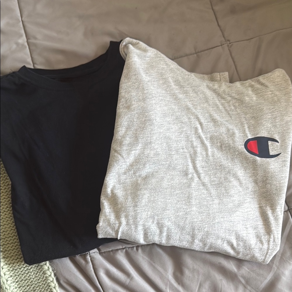 Kid’s Black and Grey Longsleeve T-Shirts